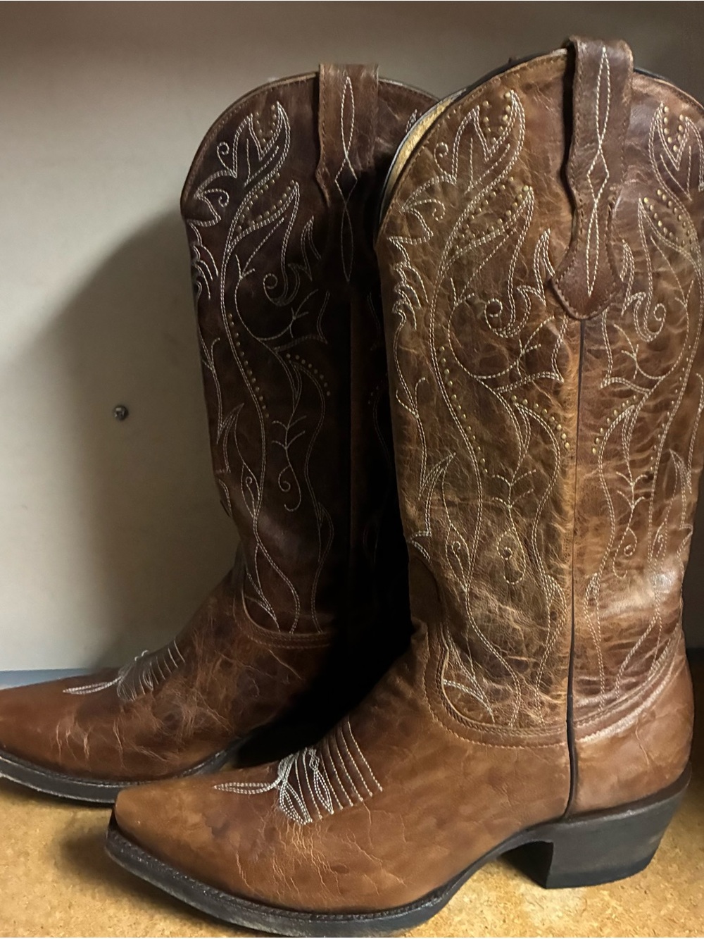 Idyllwind Miranda Lambert Women’s Size 6B Brown Distressed Leather Western Cowbo - Picture 2 of 7